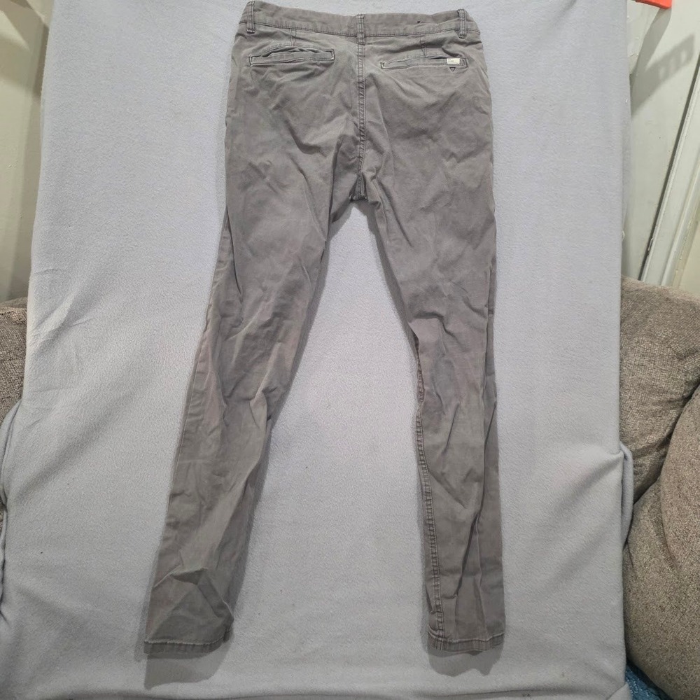 Zara Man Chinos Grey Slim Fit Basic Collection Premium Pants Mens 31 x 28 - Picture 5 of 7